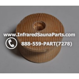 WOOD HANDLES + TOWEL HANDLES - HEMLOCK WOOD DOOR CIRCLE HANDLE 1