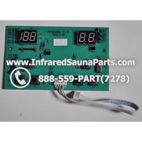 CIRCUIT BOARDS WITH  FACE PLATES - CIRCUIT BOARD WITH FACEPLATE ZENAWAKENING INFRARED SAUNA NYSN3DB F1.3 WITH WIRE 4