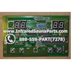 CIRCUIT BOARDS WITH  FACE PLATES - CIRCUIT BOARD WITH FACEPLATE  ZENAWAKENING INFRARED SAUNA   LYQPCB 7