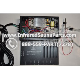 COMPLETE CONTROL POWER BOX 110V / 120V - COMPLETE CONTROL POWER BOX 110V  120V WITH 7 CIRCUIT BOARD PINS  6 FEMALE PLUGS SUPPLY WORLD INFRARED SAUNA 35