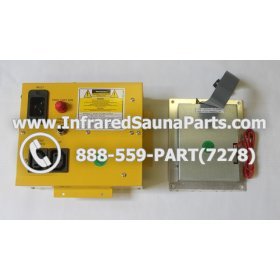 COMPLETE CONTROL POWER BOX WITH CONTROL PANEL - COMPLETE CONTROL POWER BOX CLEARLIGHT INFRARED SAUNA  MODEL HM-PCS1(REV.B) WITH ONE CONTROL PANEL 2