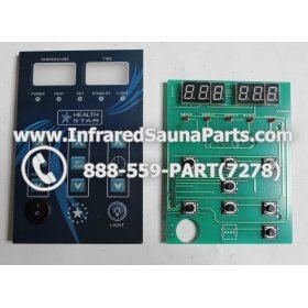 CIRCUIT BOARDS WITH  FACE PLATES - CIRCUIT BOARD WITH FACEPLATE HEALTHSTAR SAUNA  H 23218 SECONDARY 2