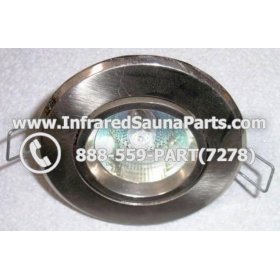 COMPLETE LIGHT ASSEMBLY 220V / 240V - COMPLETE LIGHT ASSEMBLY IN SILVER FINISH WITH BULB 220V / 240V 1