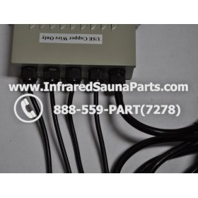 COMPLETE CONTROL POWER BOX 220V / 240V - COMPLETE CONTROL POWER BOX 220V / 240V FED INTL.INFRARED SAUNA WITH 8 HEATER PLUGS v1 8