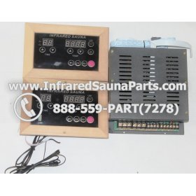 COMPLETE CONTROL POWER BOX WITH CONTROL PANEL - COMPLETE CONTROL POWER BOX ENLIGHTEN INFRARED SAUNA WITH USB MP3 PLAYER 220V / 240V STYLE 2 WITH TWO CONTROL PANEL 2
