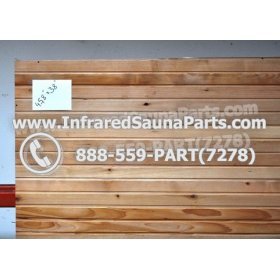 WOOD SAUNA WALLS - HEMLOCK WOOD SAUNA PANEL ( 45.8" x 38" ) 2