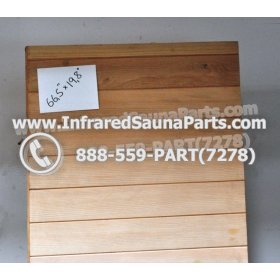 WOOD BENCHS + HEATERS - HEMLOCK WOOD BENCH ( 66.5" x 19.8" ) 3