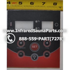 FACE PLATES - FACEPLATE FOR CIRCUIT BOARD PRECISION INFRARED SAUNA  06S064 3