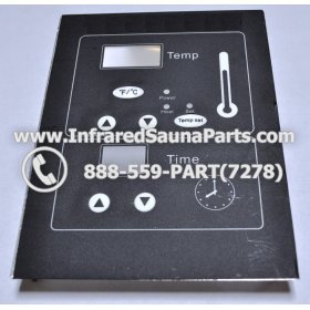 FACE PLATES - FACEPLATE FOR CIRCUIT BOARD DELUXE INFRARED SAUNA 03112006 OR 12092007 1