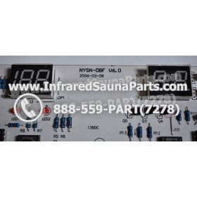 CIRCUIT BOARDS / TOUCH PADS - CIRCUIT BOARD  TOUCHPAD SAUNA SUPPLY WORLD INFRARED SAUNA  NYSN-DBF V6.0 WITH WIRE 3