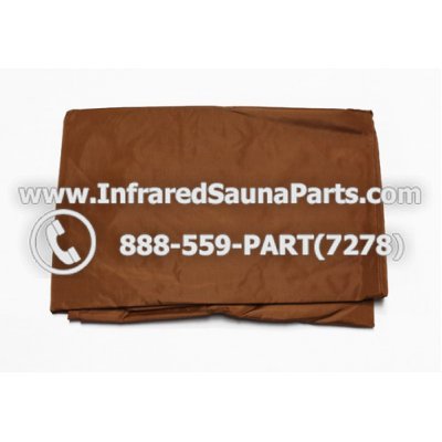 RAIN COVERS - RAIN COVER FOR 4 PERSON INFRARED SAUNA IN BROWN FINISH 1