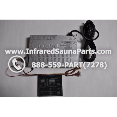COMPLETE CONTROL POWER BOX WITH CONTROL PANEL - COMPLETE CONTROL POWER BOX ZENAWAKENING INFRARED SAUNA STYLE 3 WITH ONE CONTROL PANEL 1