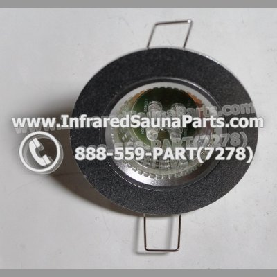 COMPLETE LIGHT ASSEMBLY 12V - COMPLETE LIGHT ASSEMBLY IN SILVER PLASTIC FINISH WITH LED BULB G6-B2 12V 1