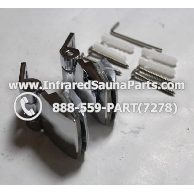 DOOR HINGES - GLASS DOOR HINGE STYLE 7 COMPLETE SET 1