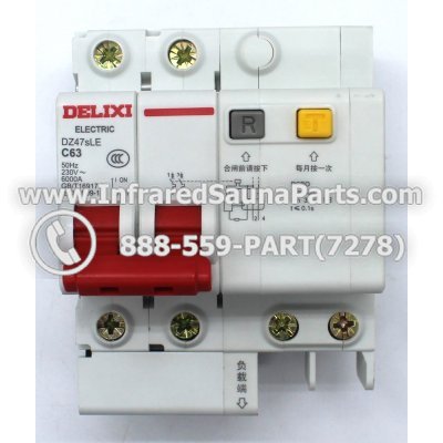 BREAKERS  - BREAKER DELIXI MODEL DZ47SLE C 63 1